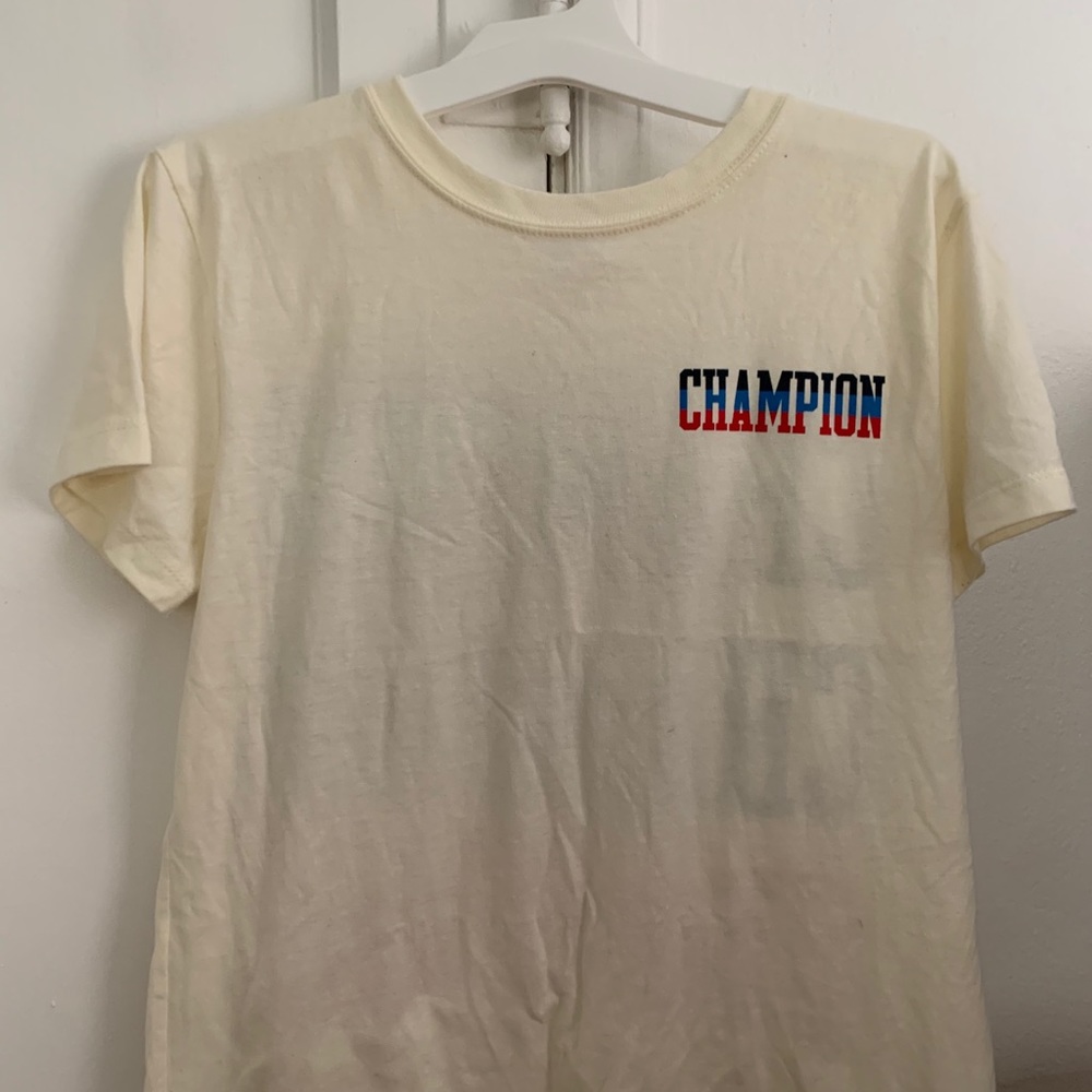 Cream colored Champion T-shirt
